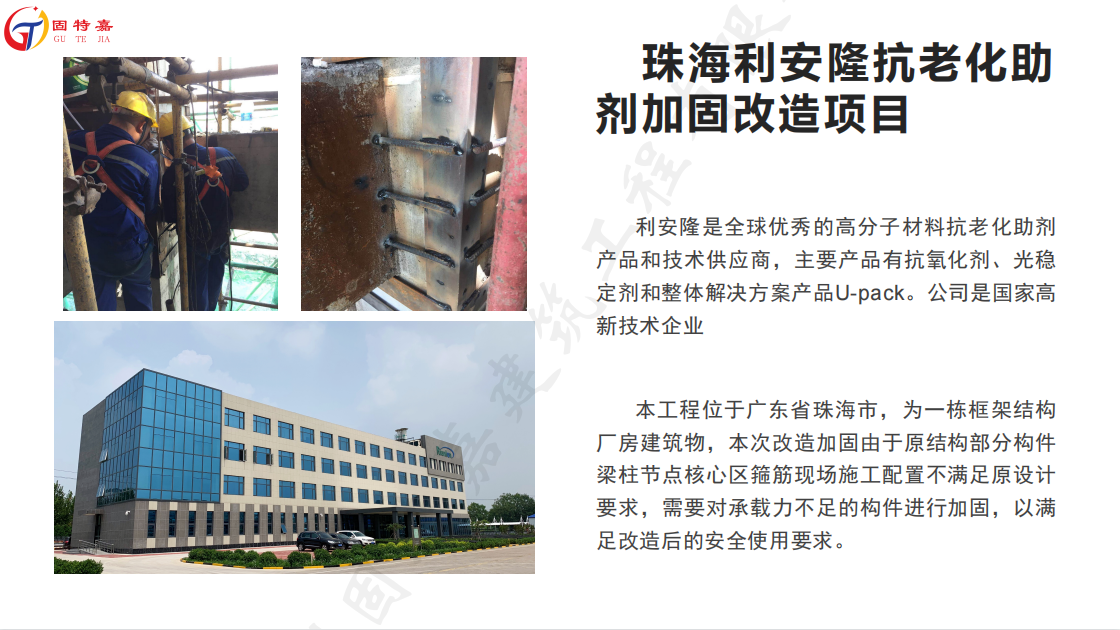 珠海利安隆抗老化助劑加固改造項目